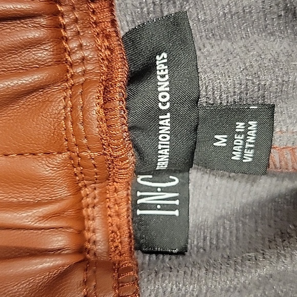 INC Internatinal Concepts Faux Leather jogger pants, NWT - Picture 11 of 13